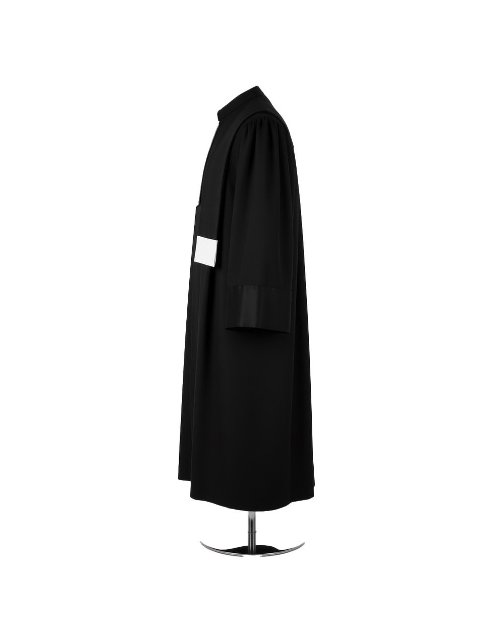 Robă de avocat Prestige, vedere laterală — mânecă largă cu manșetă satinată